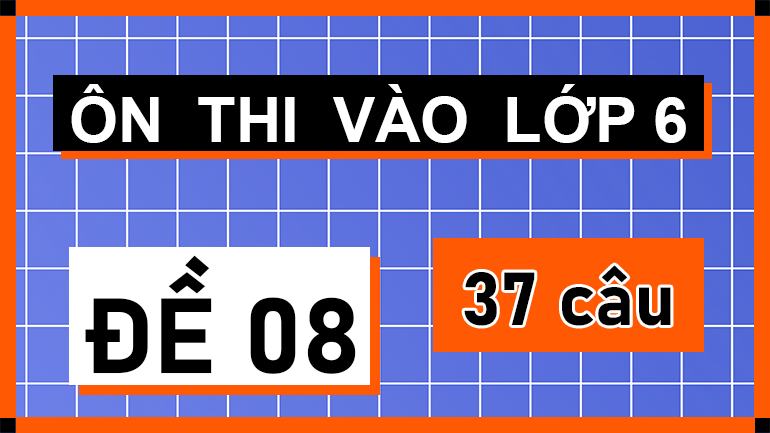 Đề 08 ôn thi vào lớp 6