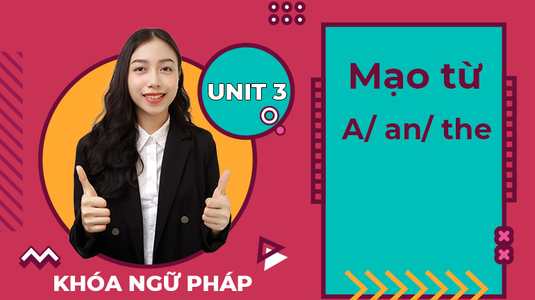 Unit 3 Mạo từ A/ An/ The